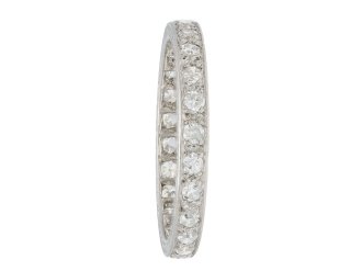 Diamond eternity band, circa 1920. Hatton Garden