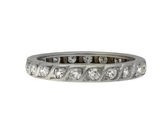 Diamond set eternity ring hatton garden