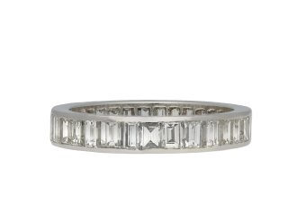 Baguette diamond eternity ring hatton garden