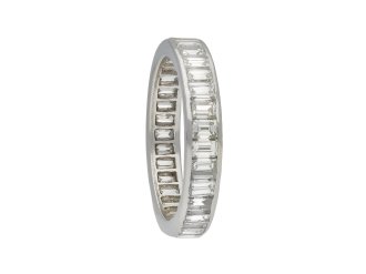 Baguette diamond eternity ring hatton garden