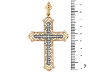 Rose cut diamond cross pendent, circa 1880 hatton garden