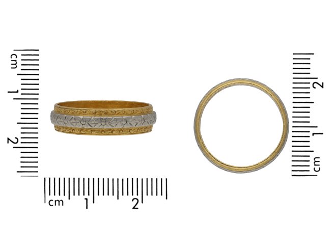 Vintage engraved wedding ring hatton garden