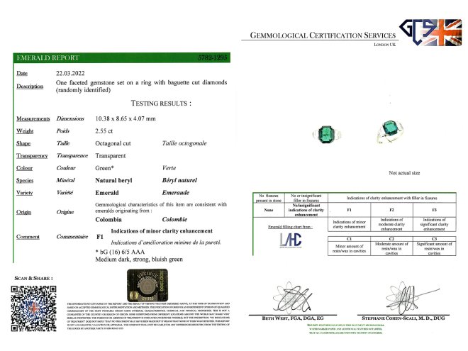 Art Deco Colombian emerald diamond solitaire ring hatton garden