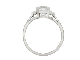 Art Deco French cut diamond three stone ring hatton garden