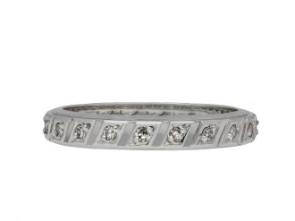 Diamond full eternity ring, French hatton garden