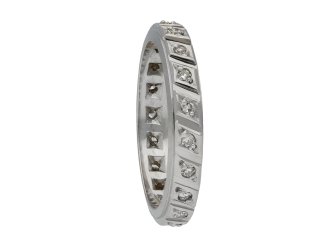 Diamond full eternity ring, French hatton garden