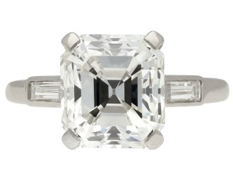 Cartier emerald cut diamond ring hatton garden