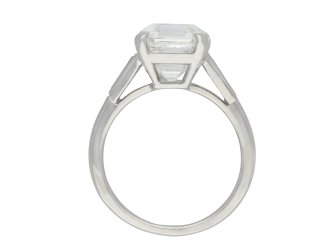 Cartier emerald cut diamond ring hatton garden