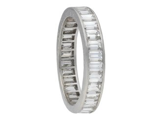 Van Cleef & Arpels diamond baguette eternity ring hatton garden