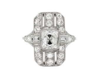 Vintage Diamond Cluster Ring, circa 1950 hatton garden