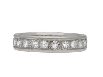 Diamond full eternity ring, French, circa 1930. Hatton Garden