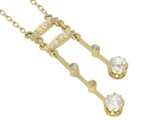 Old mine diamond negligée necklace hatton garden