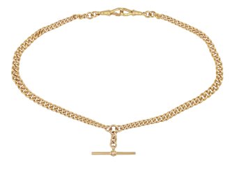William Henry Adams Albert chain, English, circa 1890. 