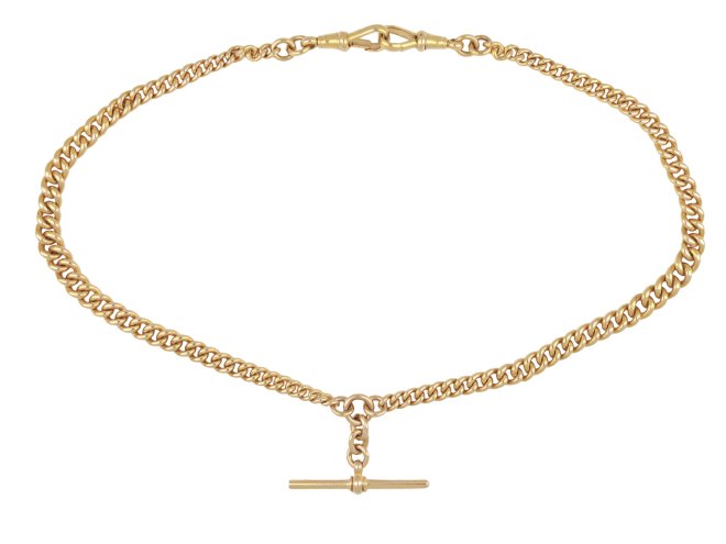 William Henry Adams Albert chain, English, circa 1890. 
