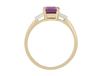 Pink sapphire and diamond ring, circa 1980 hatton garden