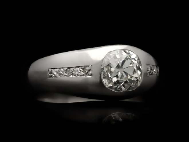 Diamond gypsy ring, circa 1960 hatton garden
