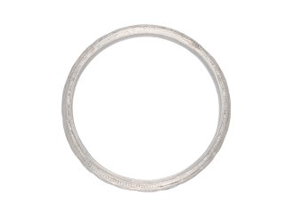 Platinum engraved wedding band, circa 1930. Hatton Garden