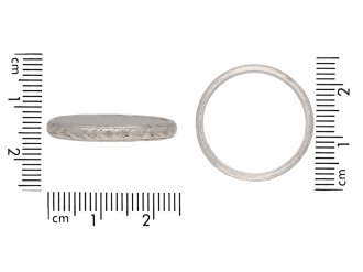 Platinum engraved wedding band, circa 1930. Hatton Garden