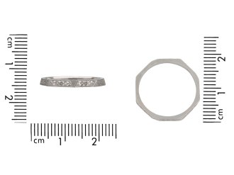 Platinum engraved wedding band, circa 1925 Hatton garden