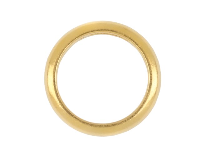 Yellow gold wedding band, circa 1950 hatton garden