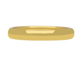 Yellow gold wedding band, English, 1956.
