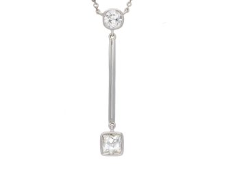 French Cut Diamond Pendant, circa 1920. Hatton Garden