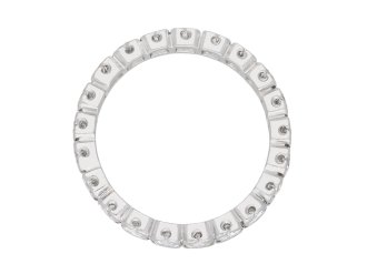 Diamond full eternity ring, French, circa 1960. Hatton Garden