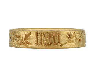 Late Medieval Engraved Posy Ring, 'For Good Love', Circa 15th Century.