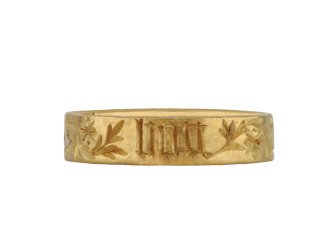 Late Medieval Engraved Posy Ring, 'For Good Love hatton garden