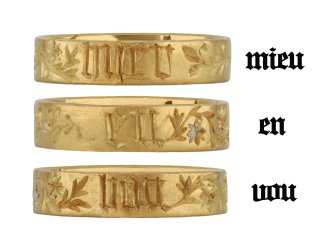 Late Medieval Engraved Posy Ring, 'For Good Love hatton garden