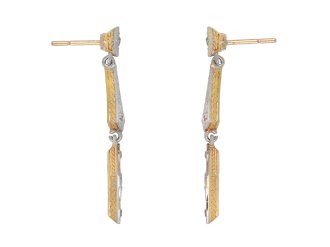 Diamond drop earrings, French, circa 1920 hatton garden