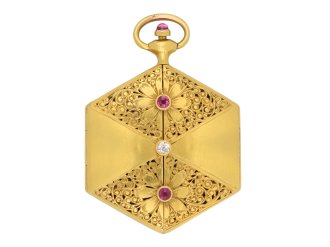 Ruby and diamond locket, circa 1890 hatton garden