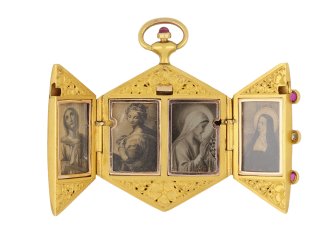 Ruby and diamond locket, circa 1890 hatton garden