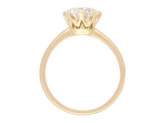 Old cut diamond solitaire ring, circa Hatton Garden