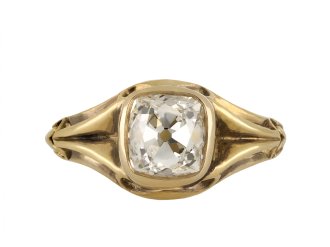 Old Mine Diamond solitaire ring, circa 1890 hatton garden