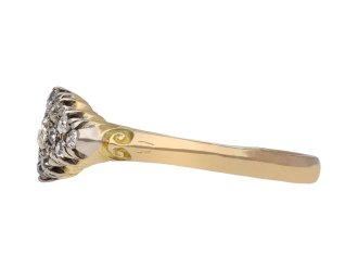 Victorian diamond cluster ring, circa 1895. Hatton Garden