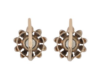 Victorian diamond flower earrings circa 1880 hatton garden