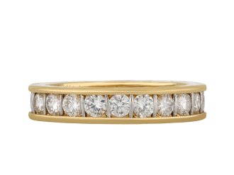 Cartier diamond full eternity ring, circa 1970 hatton garden