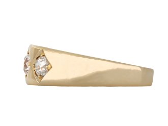 Alabaster & Wilson diamond three stone ring Hatton garden