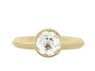 Old cut diamond solitaire ring, circa 1950 hatton garden