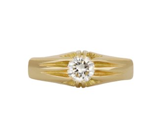 Vintage diamond solitaire ring, circa 1950 hatton garden