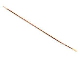 Belle Époque ruby line bracelet, French, circa 1910 hatton garden