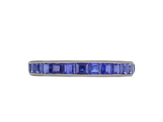 Sapphire full eternity ring, circa 1935 hatton garden