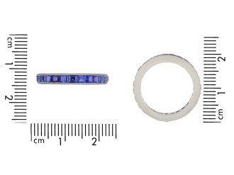 Sapphire full eternity ring, circa 1935 hatton garden