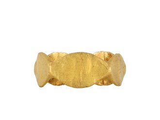 Ancient Roman pentagonal gold ring hatton garden