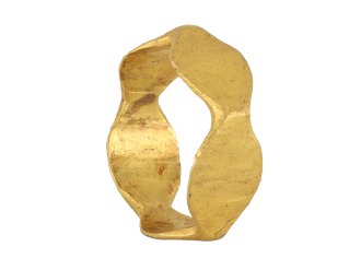 Ancient Roman pentagonal gold ring hatton garden