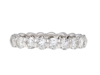 Diamond eternity ring, circa 1950. Hatton Garden