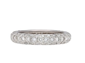 Chaumet diamond eternity ring, french, circa 1970. Hatton Garden