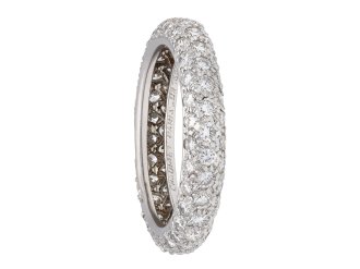 Chaumet diamond eternity ring, french, circa 1970. Hatton Garden