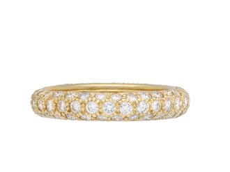 Chaumet diamond eternity ring, french, circa 1970. Hatton Garden